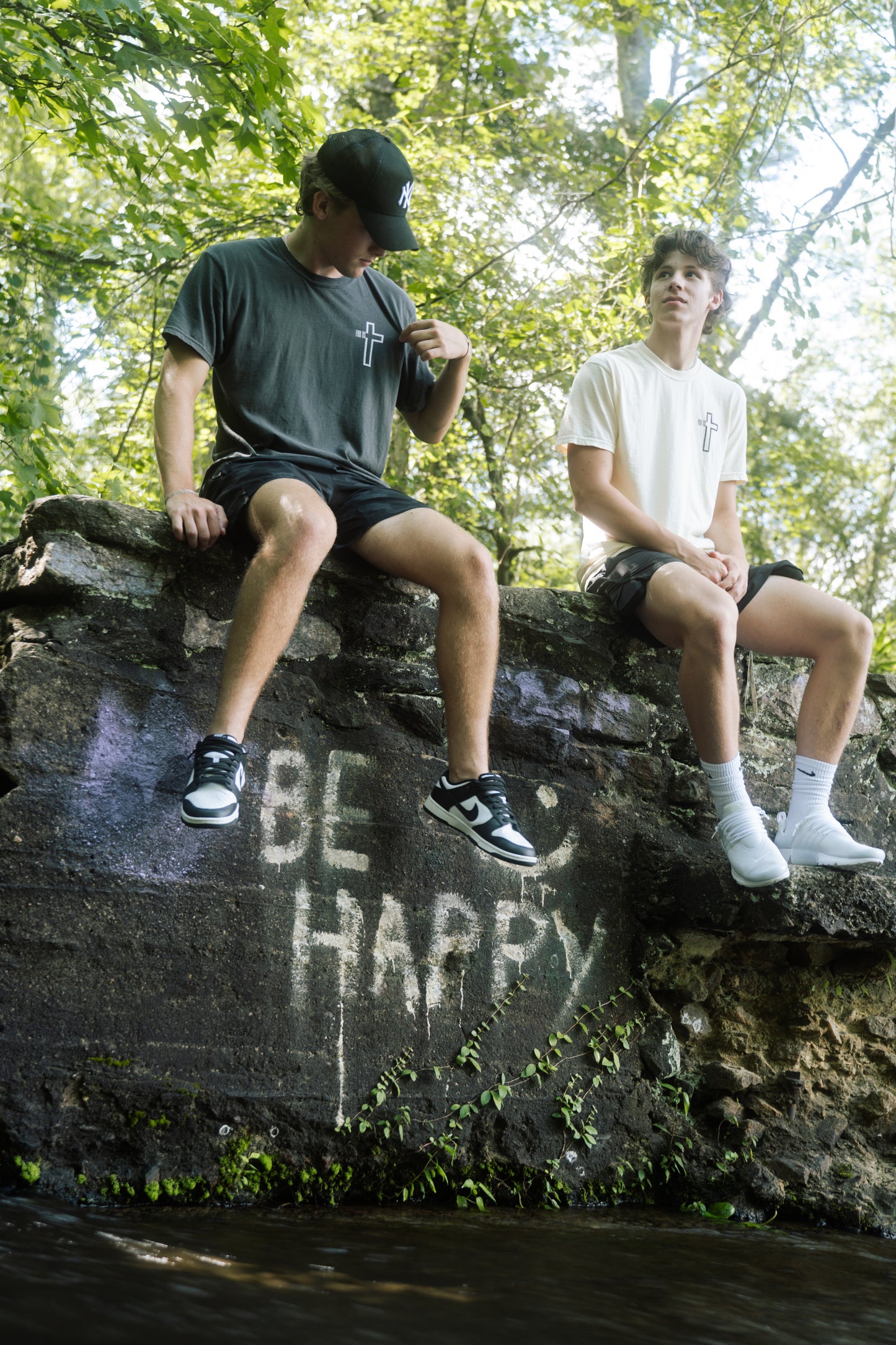 For Us. Logo Tee, Ivory