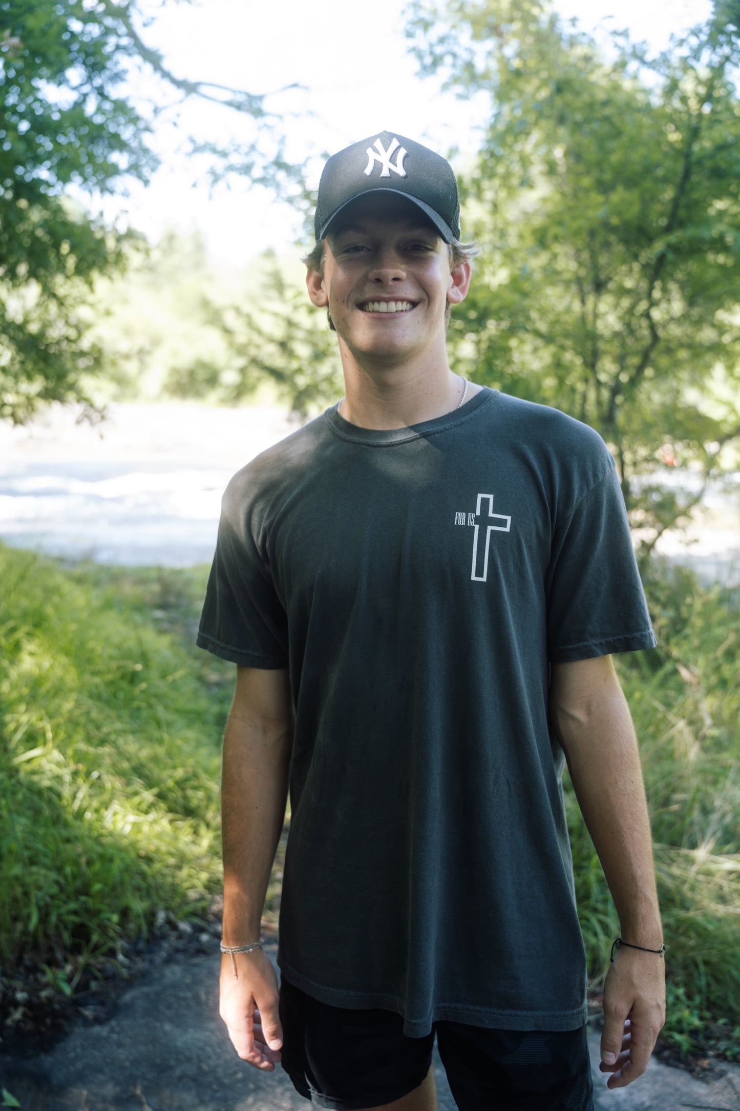For Us. Logo Tee, Pepper