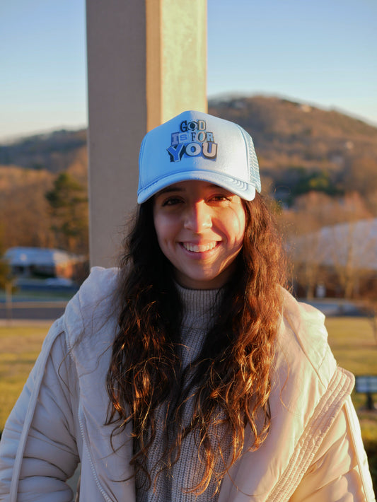 Sky Blue "For You" Trucker Hat